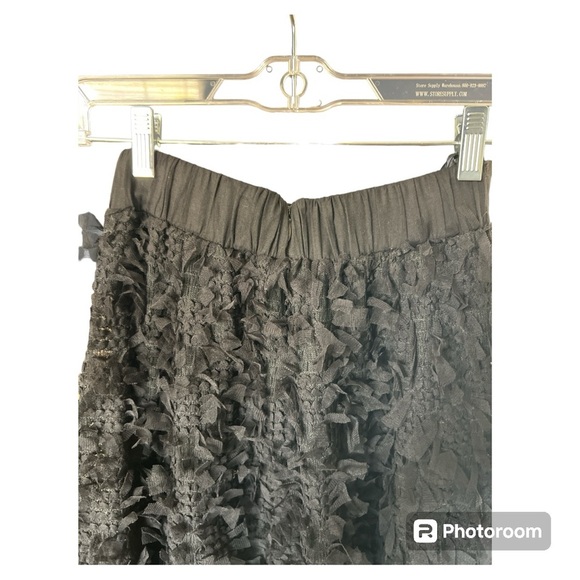 NWT Anthropologie ERI + ALI “Rive Dorite” Maxi skirt black size XS - Picture 7 of 8